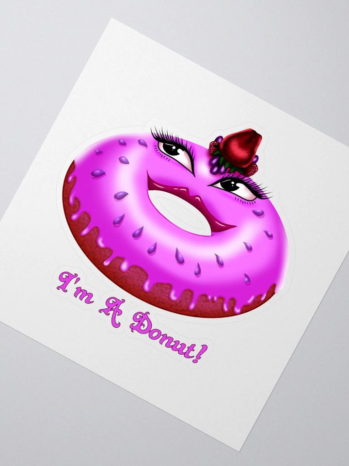 I'm A Donut Girl KissCut Sticker product image (5)