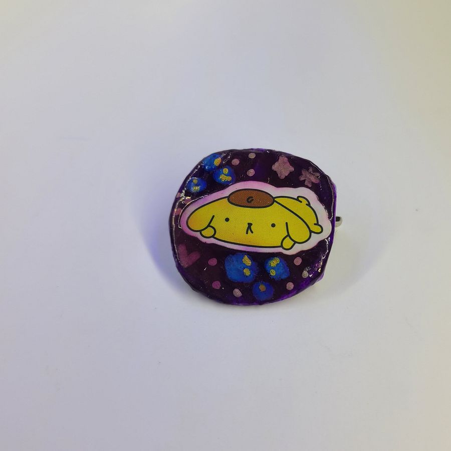Pompompurin bottle cap pin product image (2)