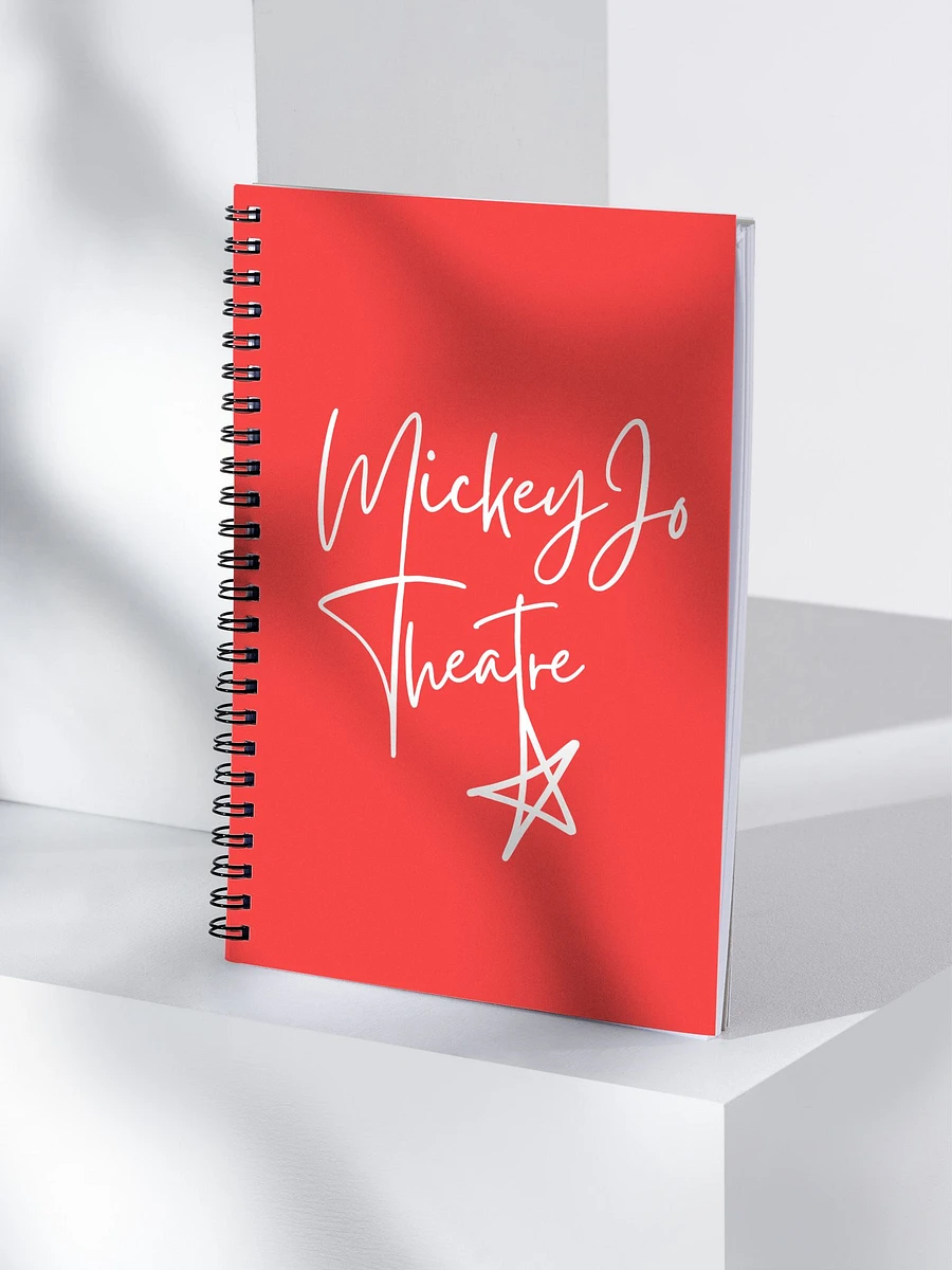 MickeyJoTheatre Red Spiral Notebook product image (4)