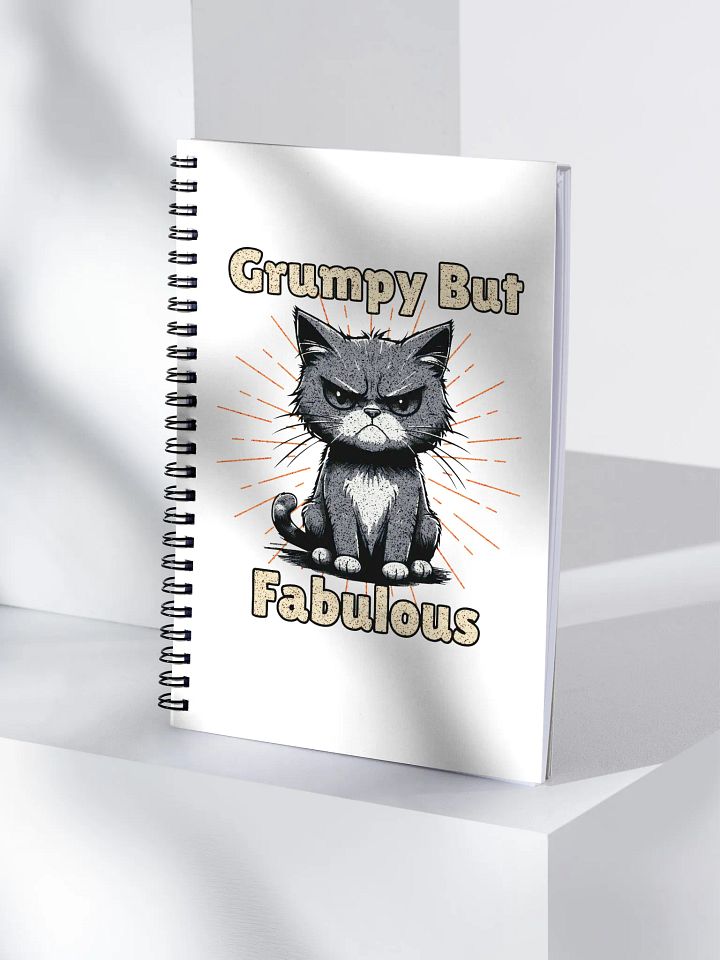 Grumpy But Fabulous Cat Notebook product image (1)