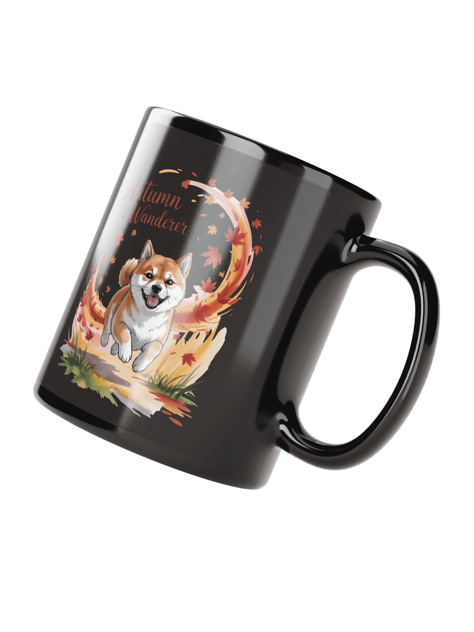 "Autumn Wanderer" Shiba Inu Mug | Cozy Fall Dog & Leaves Coffee Cup product image (5)