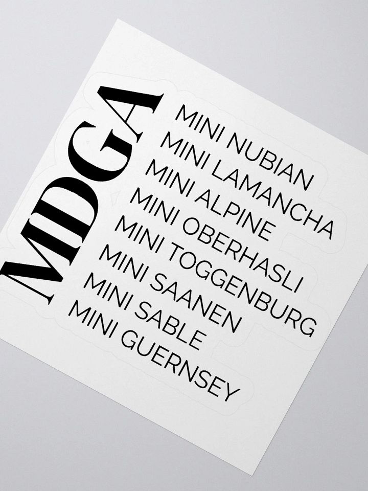 MDGA Breeds sticker product image (4)