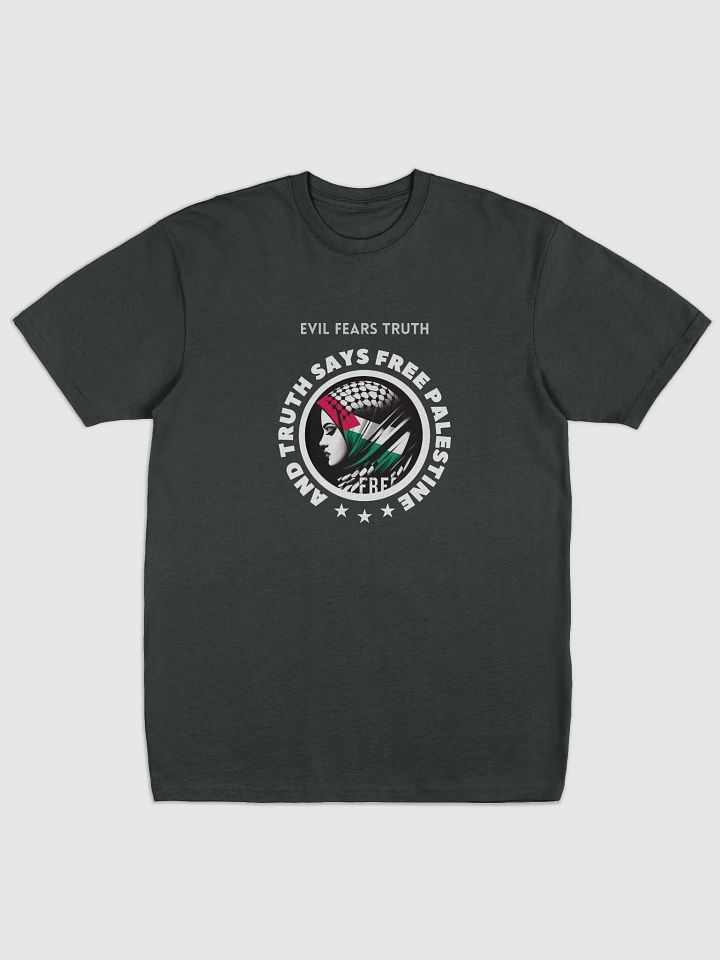 Palestinian Flag Headscarf Tee | Evil fears truth, and truth says: Free Palestine. product image (4)