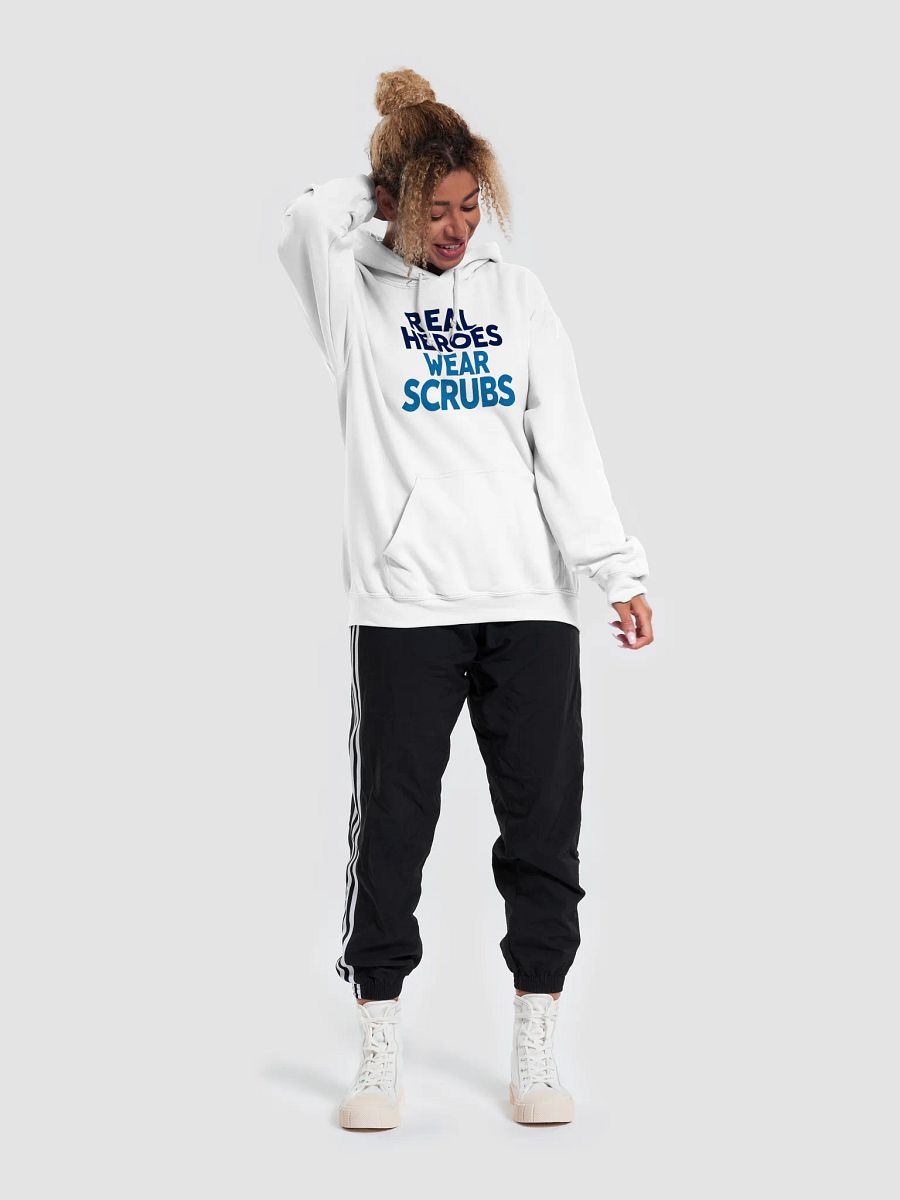 Real Heroes Wear Scrubs Hoodie product image (48)