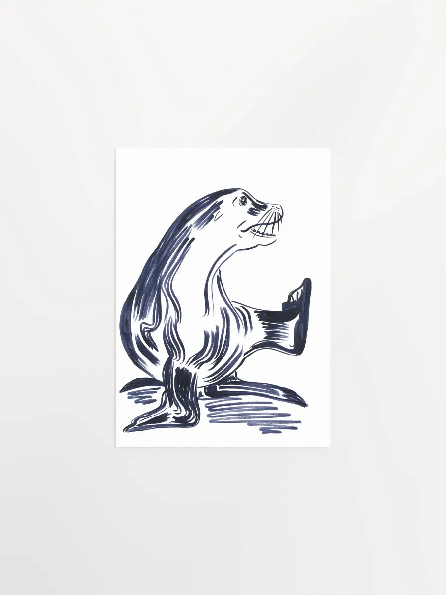 Happy Seal Art Print product image (2)