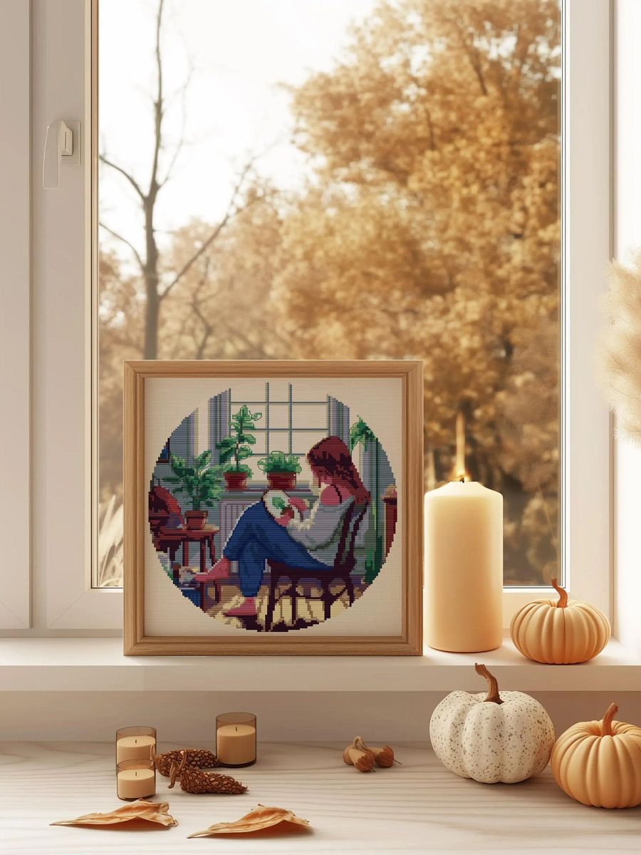 Cosy Girl Cross Stitching product image (5)