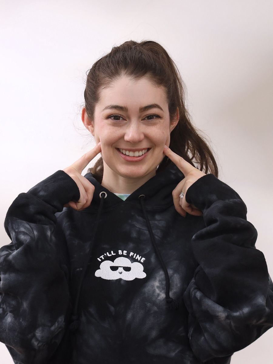 It'll Be Fine Tie Dye Hoodie (embroidered) product image (10)
