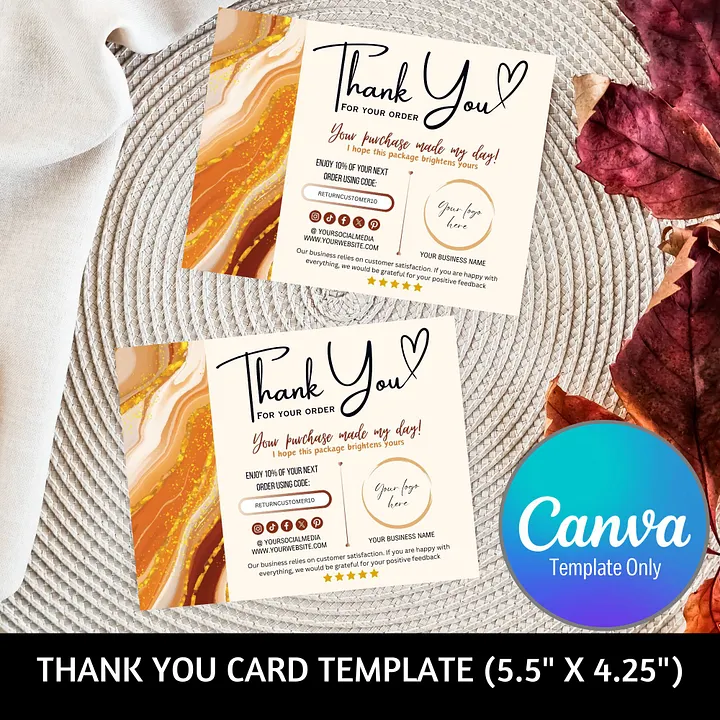 Phoenix - Thank You Card Template product image (1)