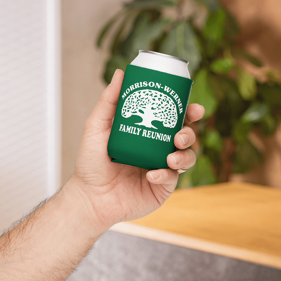 "Morrison-Werner Family Tree" Can Coozie (Green) product image (4)