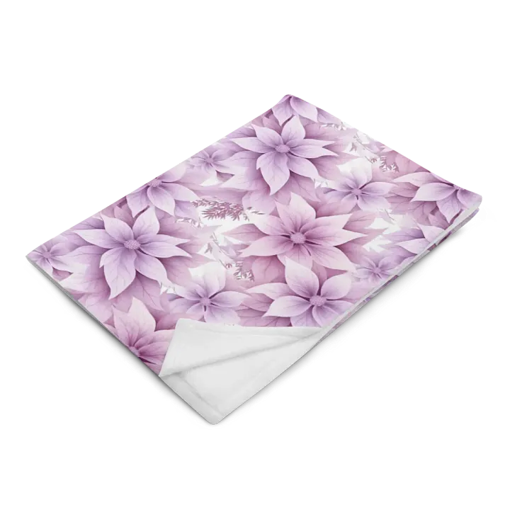 Purple Floral Blanket product image (2)