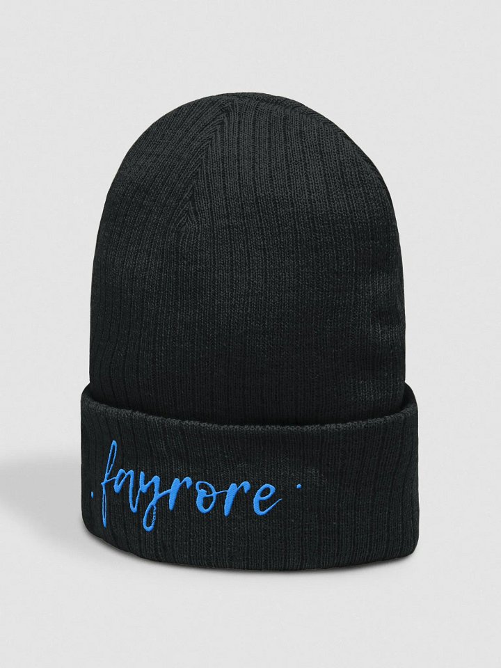 Fayrore Embroidered Atlantis Ribbed Beanie product image (4)