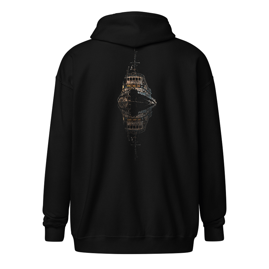 Pacific Falcon and Reflection Zip Hoodie product image (1)