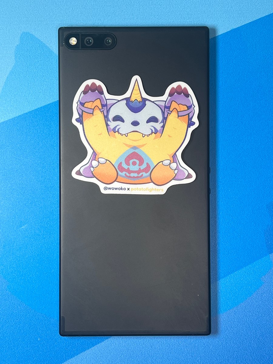 WoWoKo x Potato Fighters - Digimon - Gabumon - Sticker product image (3)