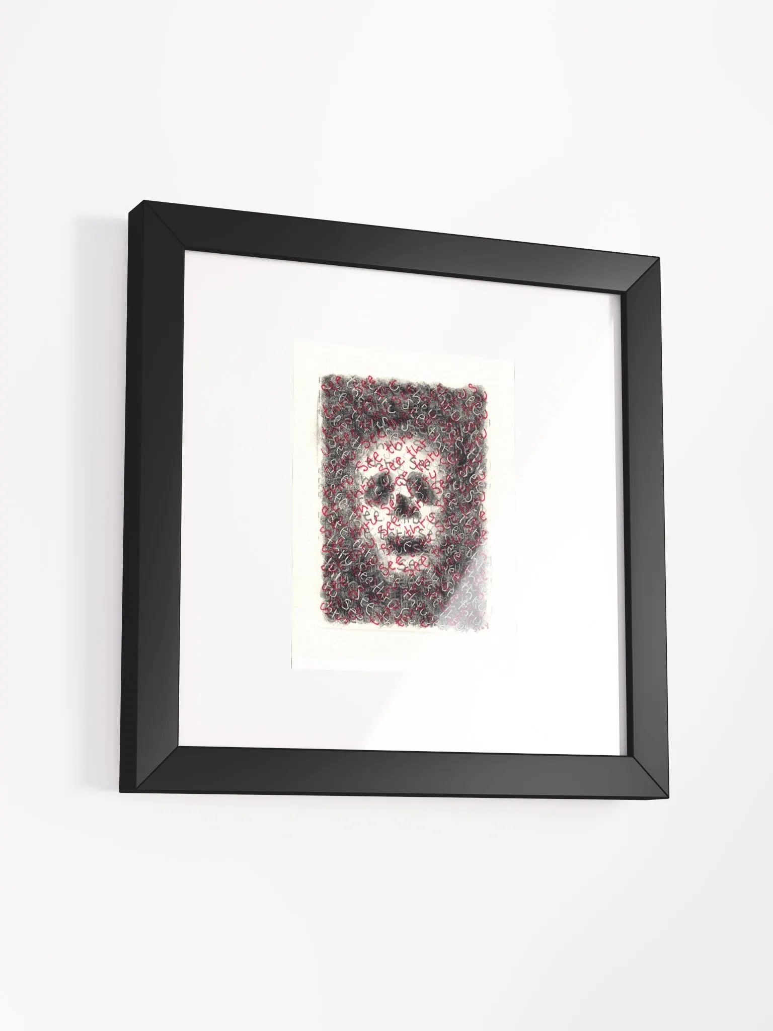 see thru Panel Card Print Framed product image (1)