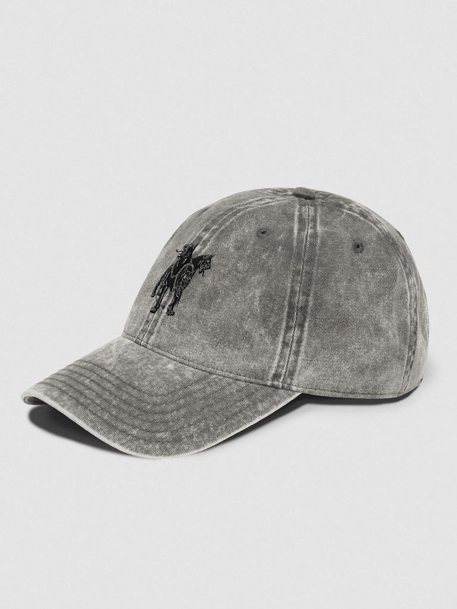 MONSTER series Adjustable Washed Hat w/ Embroidered Design - Cerberus product image (3)