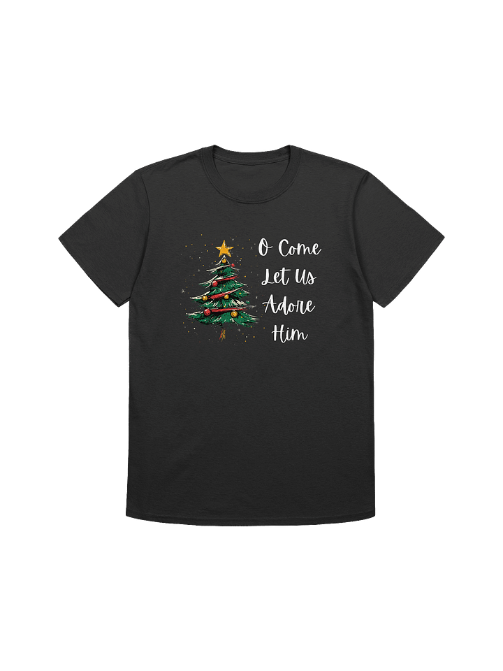 Adore Jesus Christmas Tree Unisex T-Shirt product image (1)