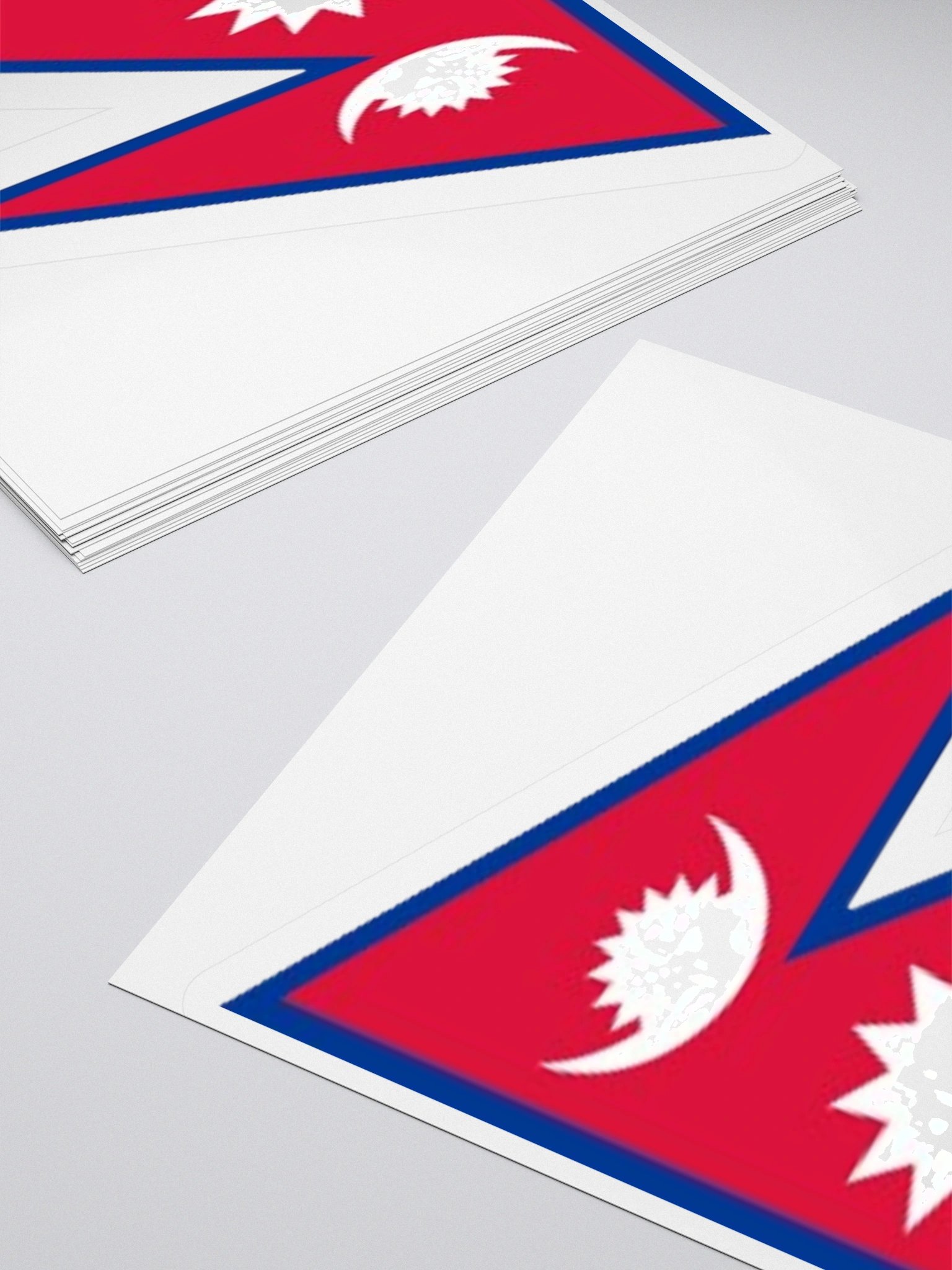 Exclusive Nepal Flag Kiss-Cut Sticker by TDS Music - Unique Design (3" x 3", 4" x 4", 5.5" x 5.5") product image (11)