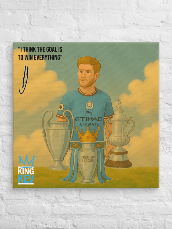 Kevin De Bruyne - Manchester City Poster Canvas Print (with Frame) | Inspirational Wall Art | Football Wall Art | Home Decor | Thank you KDB product image (1)