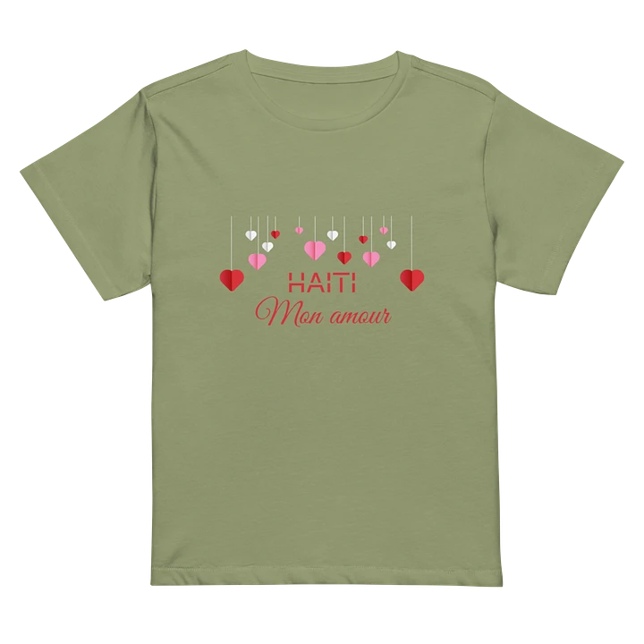 Haiti Mon Amour Women Hearts High-Waisted Tee product image (2)