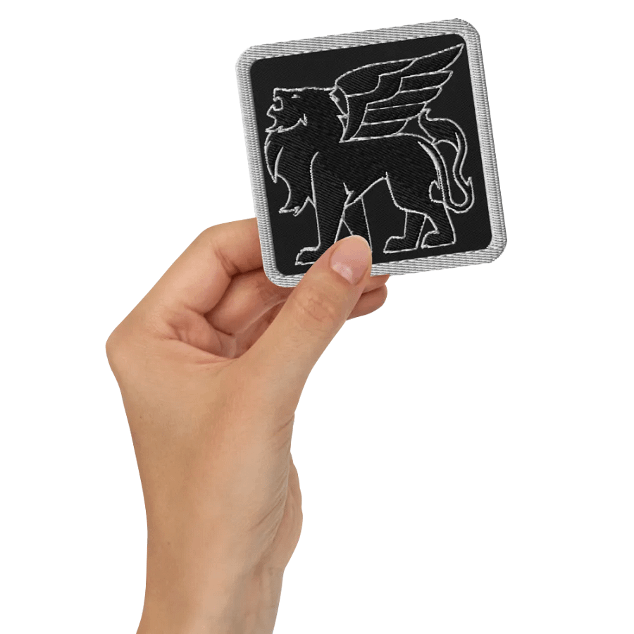 Verardi Famiglia Winged Lion (White) ✦ Embroidered Patches product image (3)