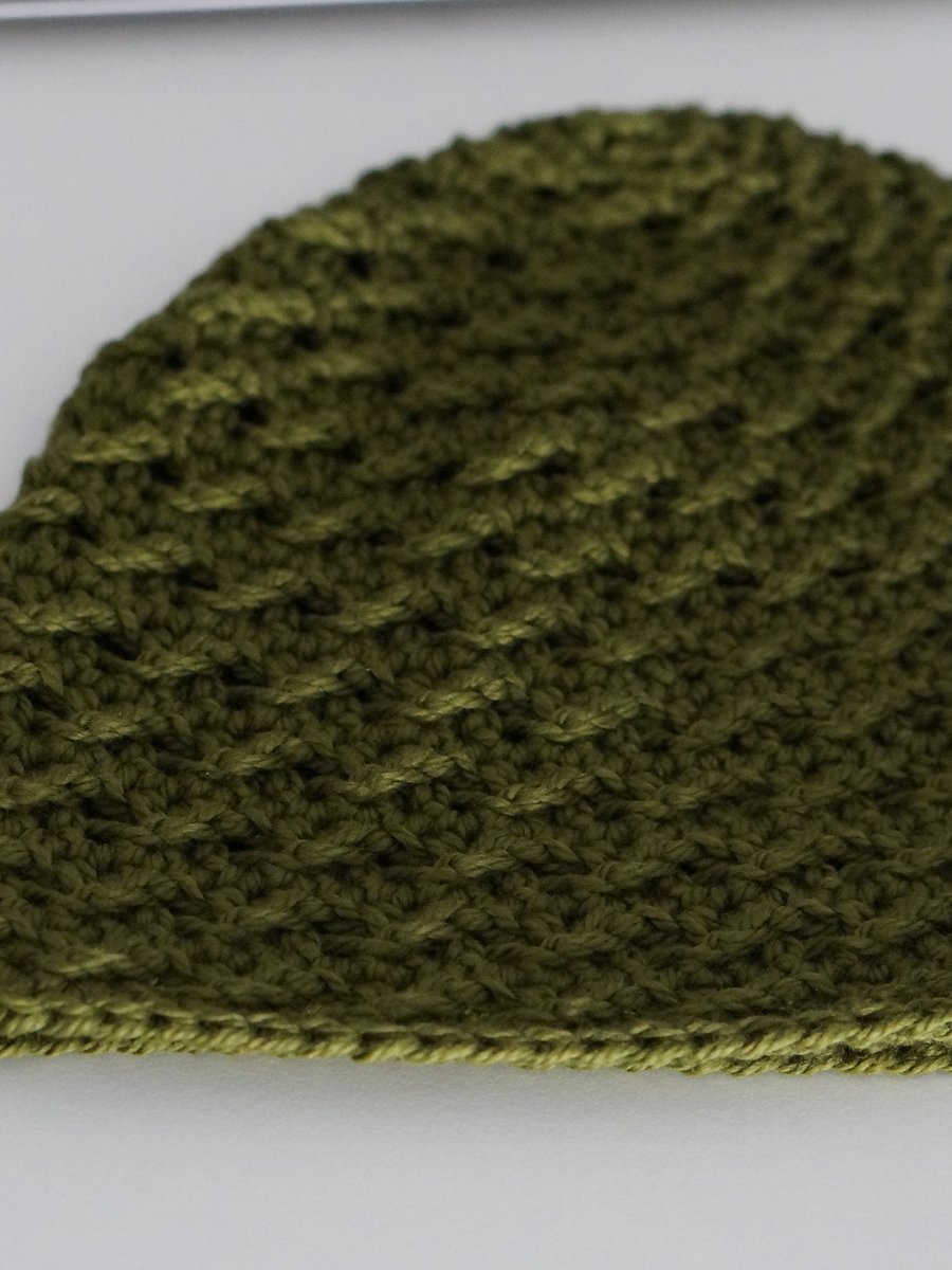 Cross stitch beanie crochet pdf pattern product image (3)
