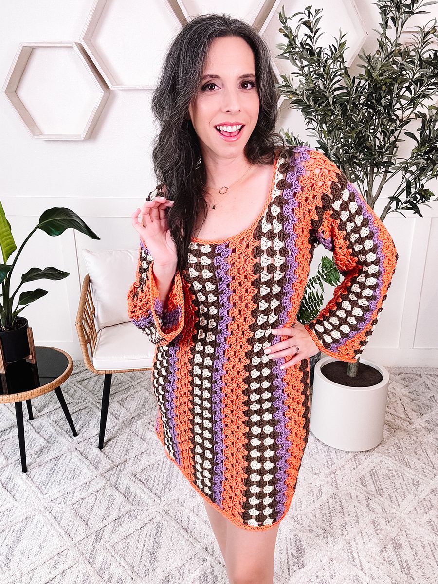 Easy Granny Stitch Crochet Dress Pattern product image (8)