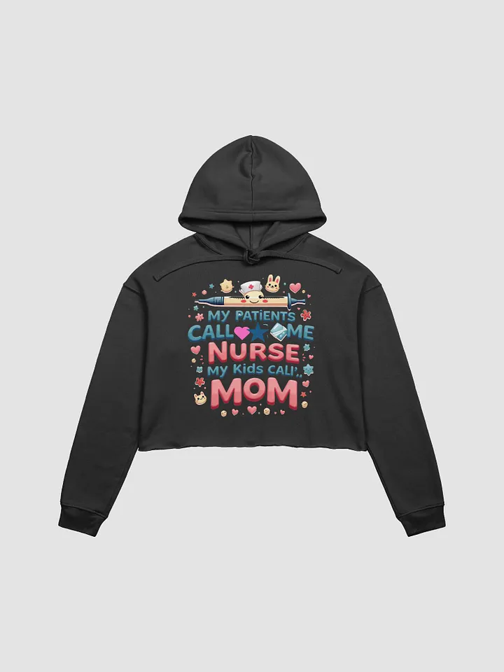 Nurse Mom Playful Crop Hoodie product image (6)