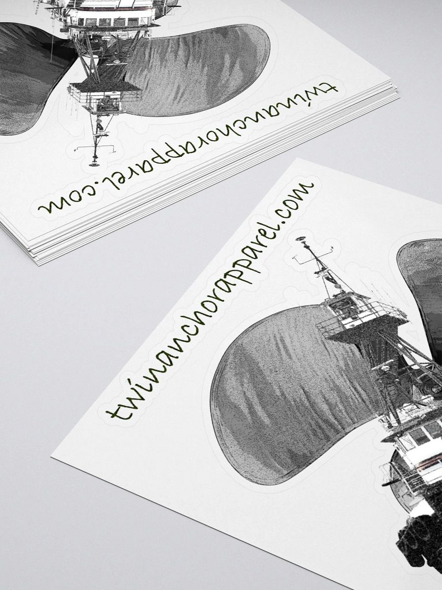 Three blade prop Tug CE Kiss Cut Stickers product image (4)