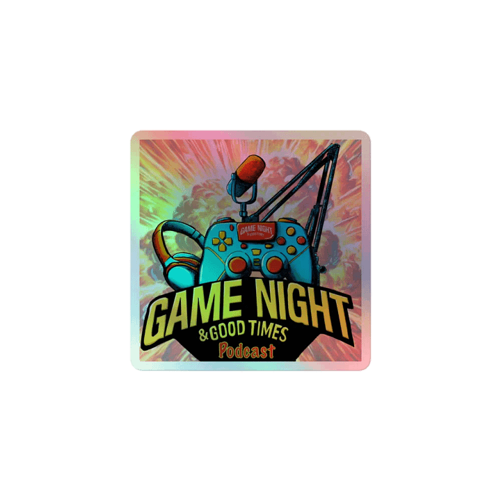 Game Night & Good Times Holographic Stickers product image (1)