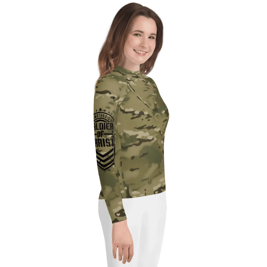 Faithful Camo: Youth Rash Guard - Multicam product image (5)