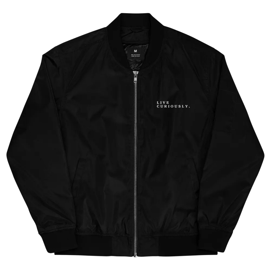 Live Curiously Embroidered Bomber Jacket product image (3)