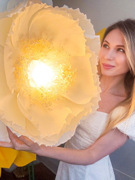 DIY Giant Flower Lamp: Templates from Video Tutorial + Materials Checklist product image (1)