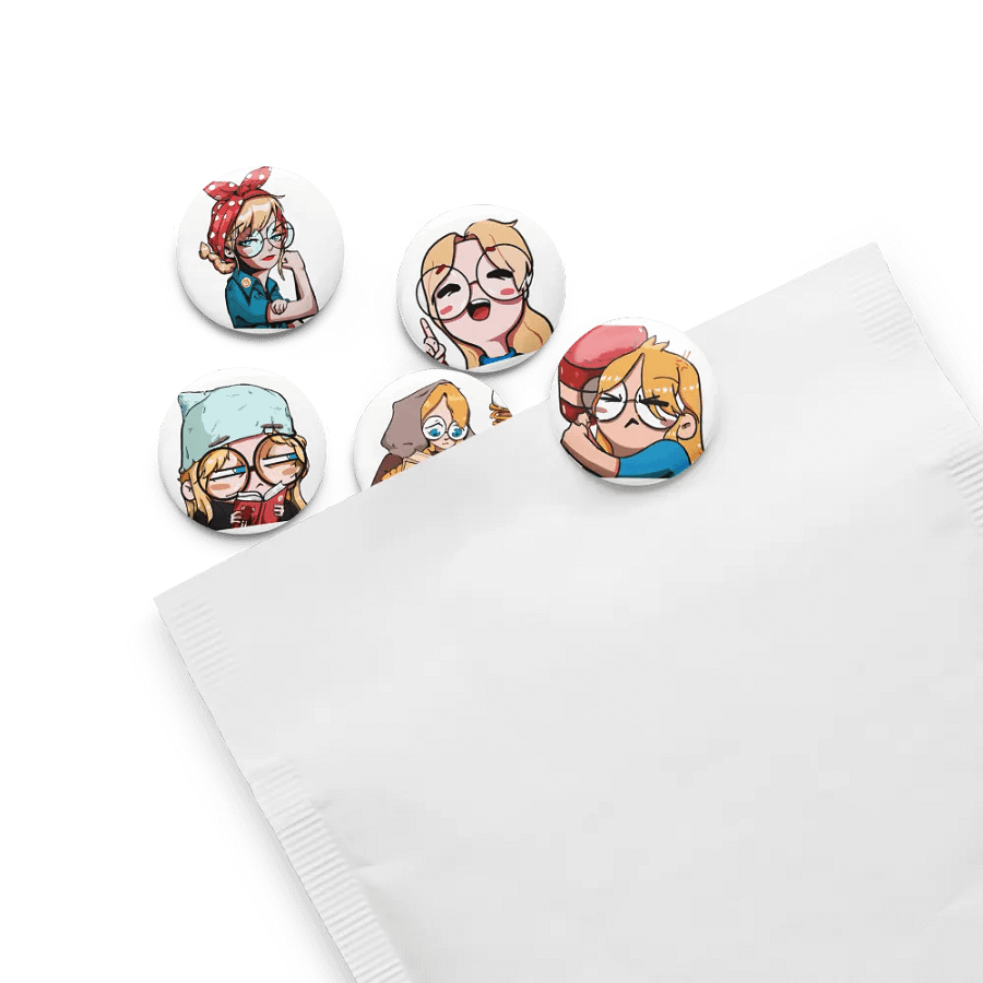 Dr. Toxic Tofu Pin Button Pack product image (8)
