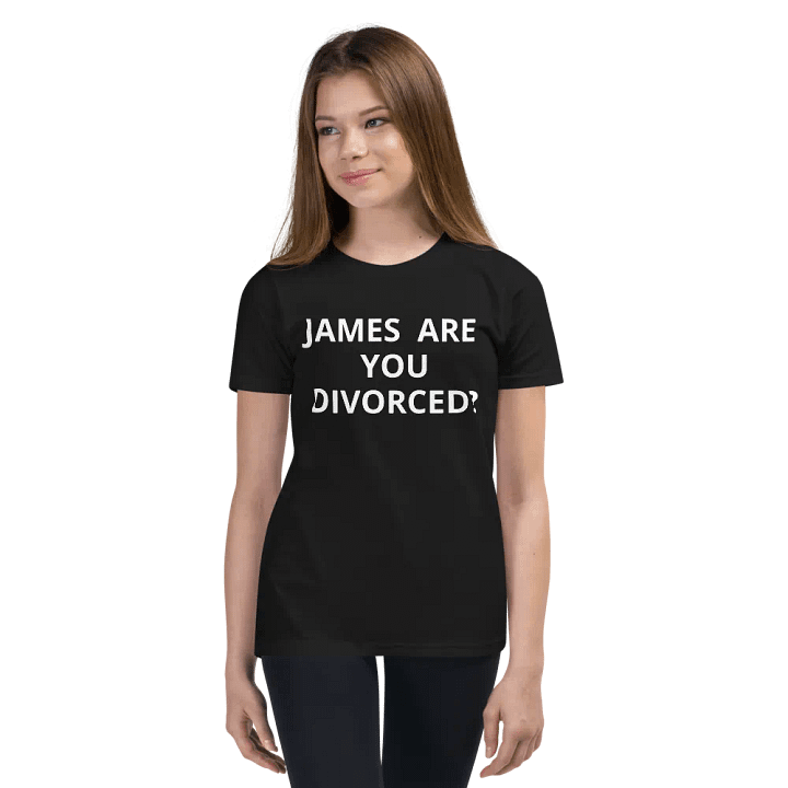 PRIS-JAMES ARE YOU DIVORCED?-Bella+Canvas Youth Short Sleeve T-Shirt product image (2)