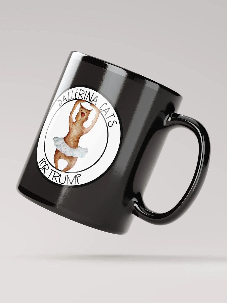 Ballerina Cats For Trump Black Mug product image (2)