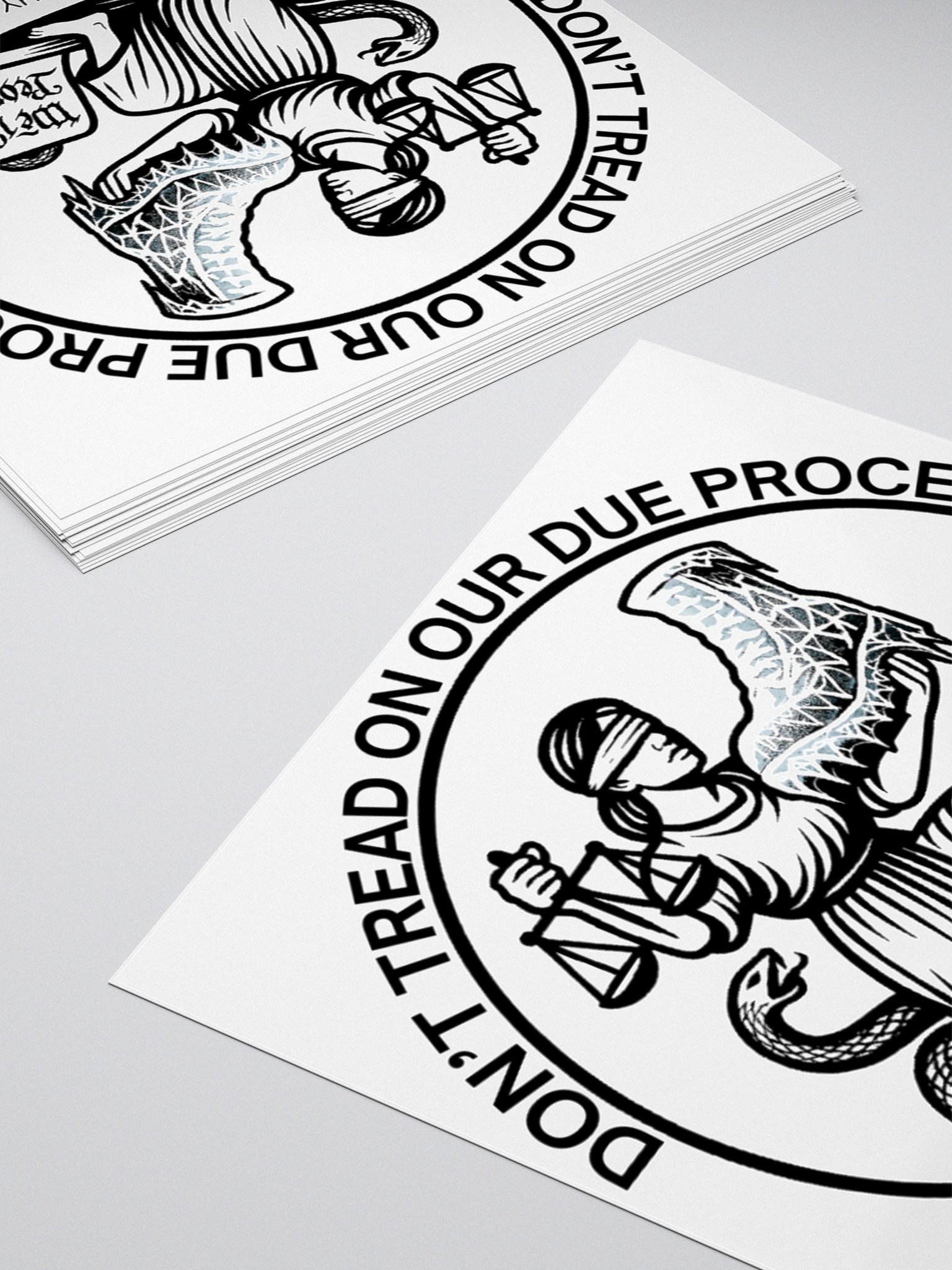 Don't Tread On Our Due Process - sticker product image (10)