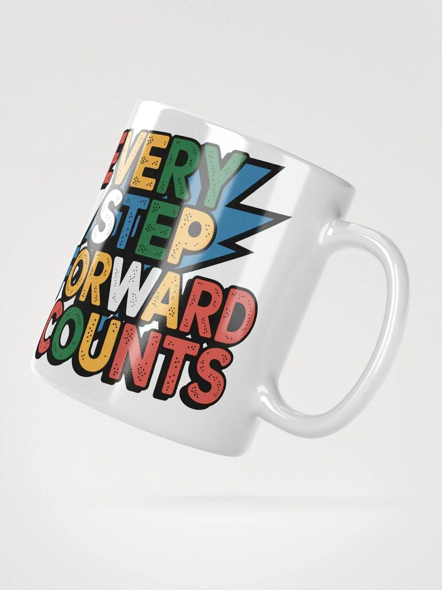 "Every Step Forward Counts" #Motivational Glossy White Mug product image (4)