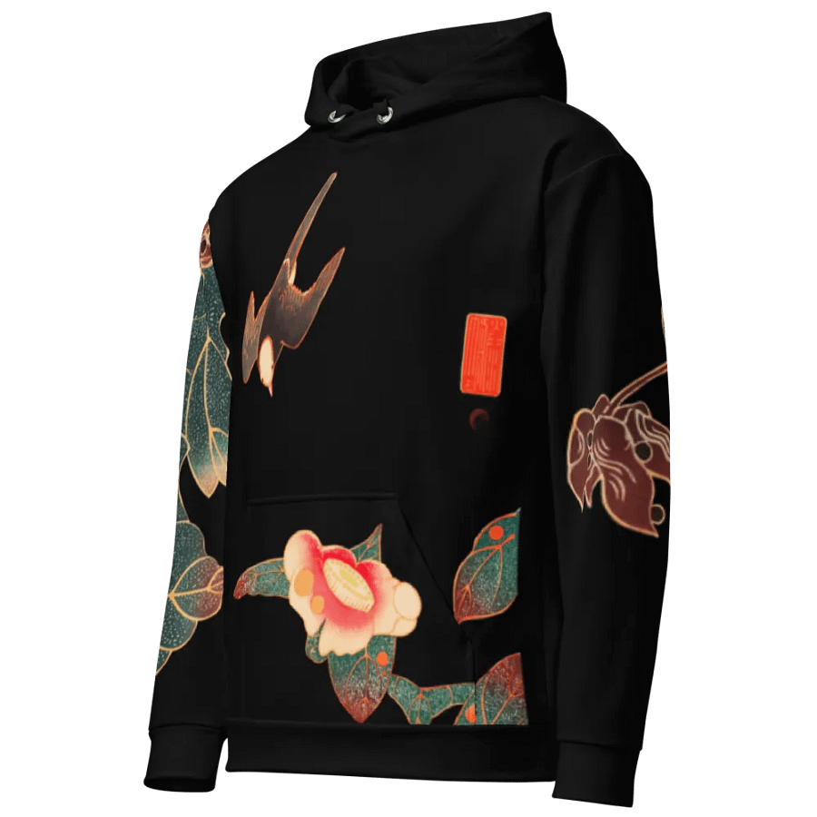 Birds All-Over Print Recycled Unisex Hoodie product image (4)
