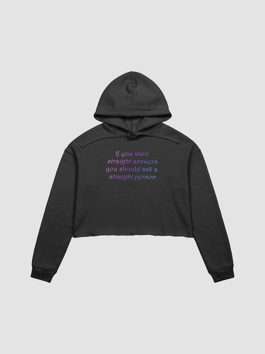 Straight Answers Crop Hoodie product image (1)