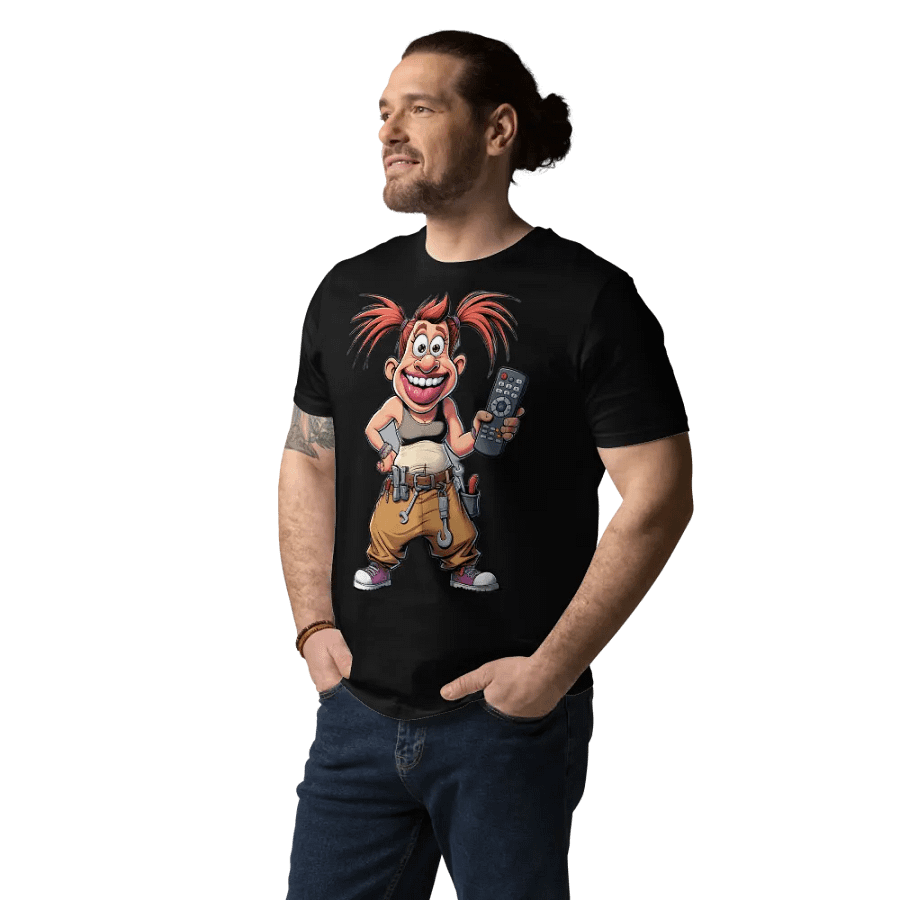 Playful Cartoon Character Organic Cotton T-Shirt product image (17)