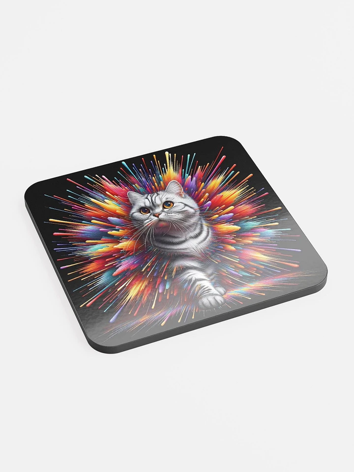 Glossed Cork Coaster: American Shorthair product image (2)