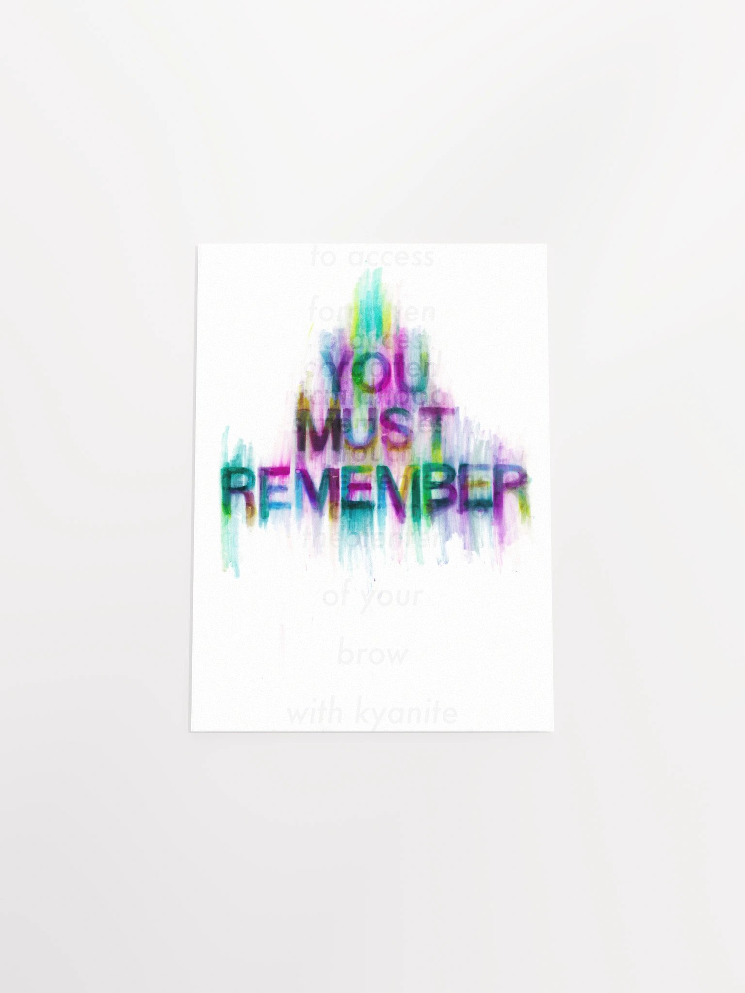 YOU MUST REMEMBER Mixed Media print product image (4)