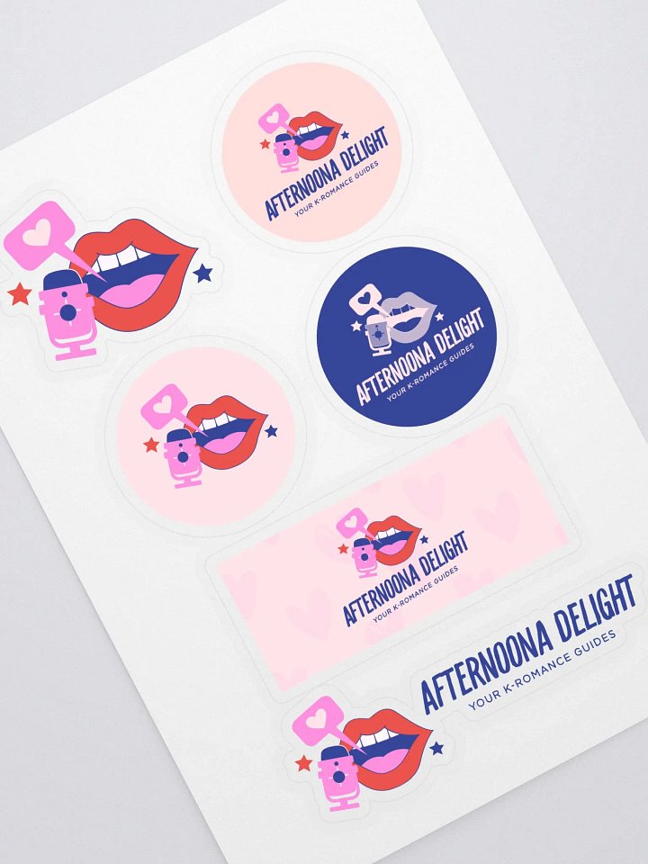 AfterNoona Delight Logo Sticker Sheet product image (1)