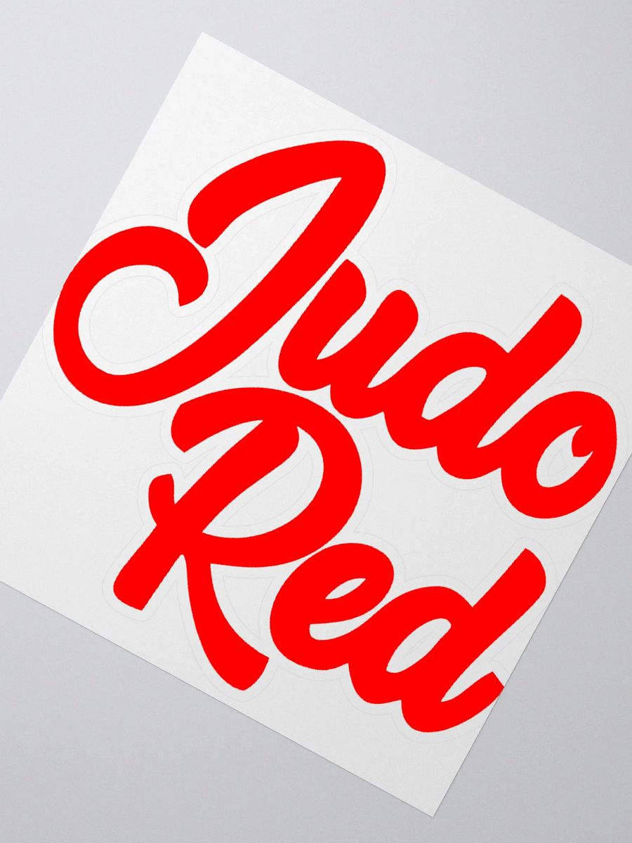 JUDO RED (LOGO) STICKER product image (3)