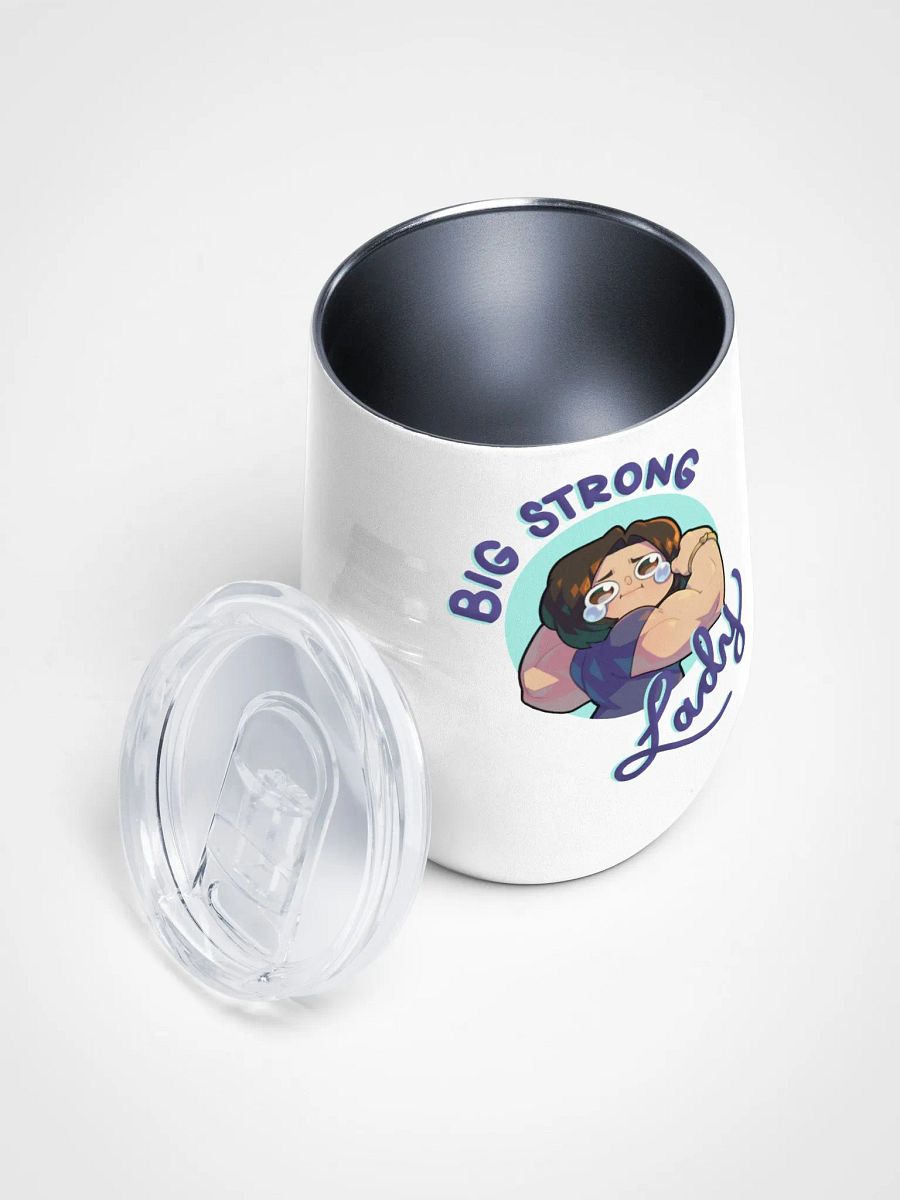 Big Strong Lady Wine Tumbler product image (3)
