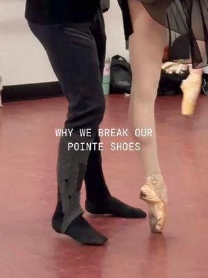 Why ballerinas break in their pointe shoes 🩰 #ballet #pointeshoes #ballettok #bloompartner #ballerina @Bloom Nutrition 