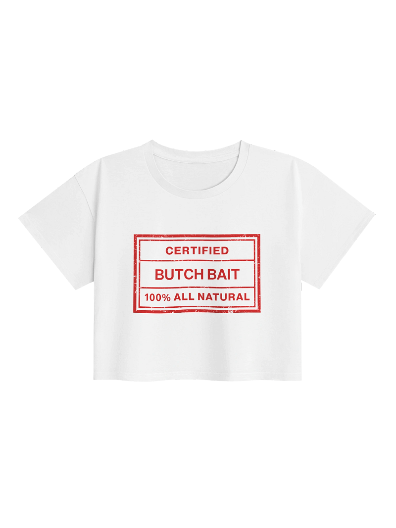 Certified Butch Bait Crop Top (red)