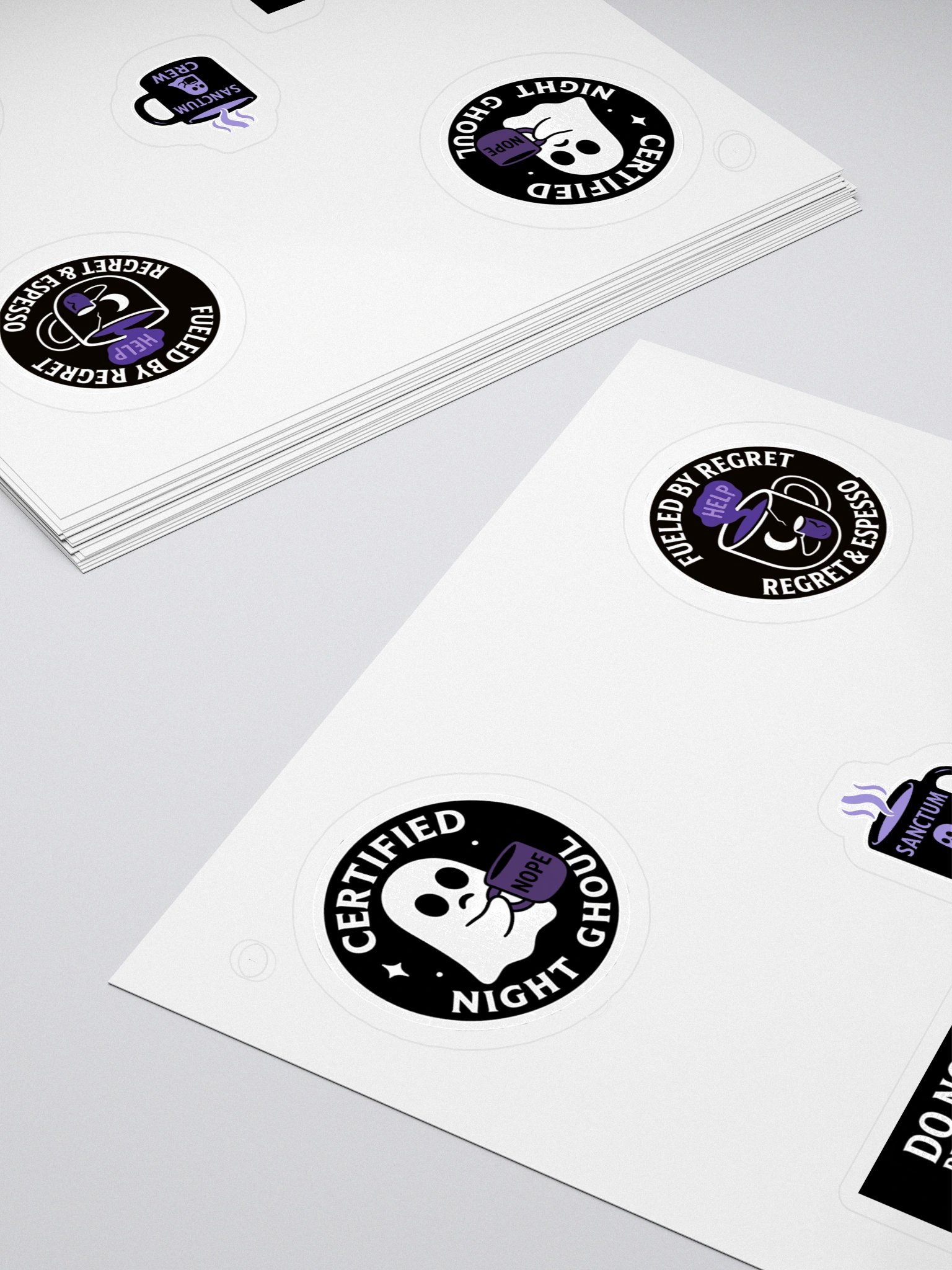 Night Ghoul Coffee Sticker Collection product image (4)