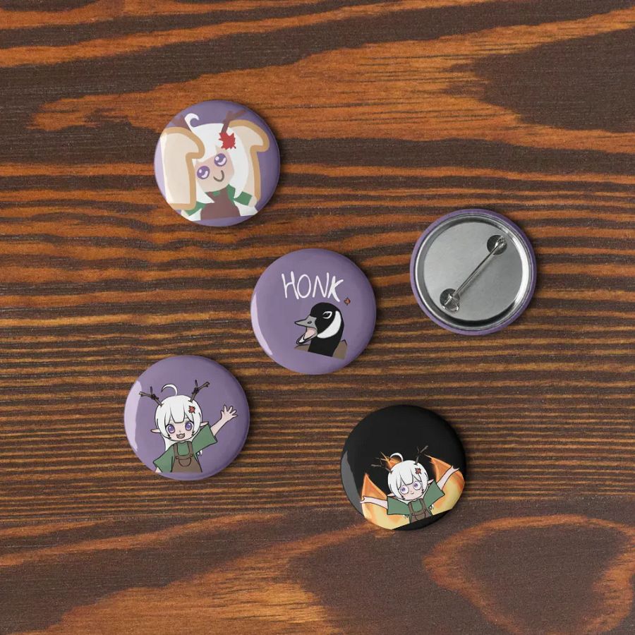 Set of 5 Silly Luna Pins/Badges/Buttons product image (7)