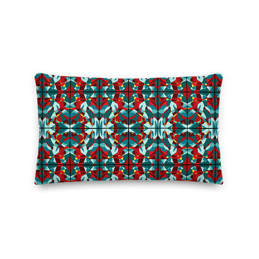 Green Stained Glass – Premium Decorative Pillow product image (1)